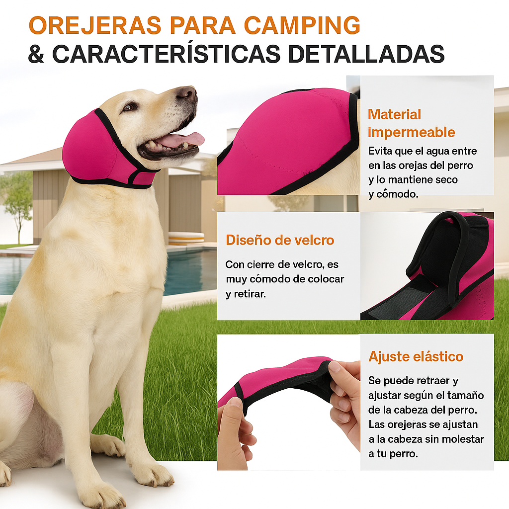 🎧 Orejeras Protectoras para Perros – Reducción de Ruido y Calmante para Fiestas/tormentas – Nubecita Pets *(OFERTA 2X1)